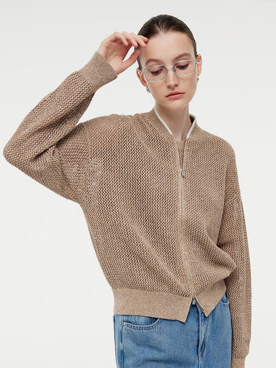 Mayfair™️ | Linen Zip-Up acket