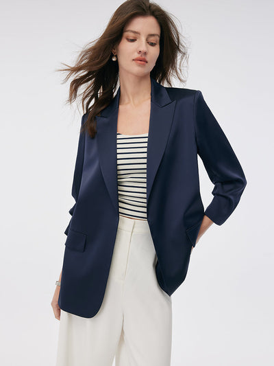 Mayfair™️ | 3/4 Ruched Sleeves Blazer