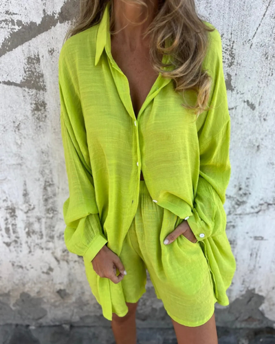 Mayfair™️ | IZELA - CASUAL SHIRT & SHORTS SET