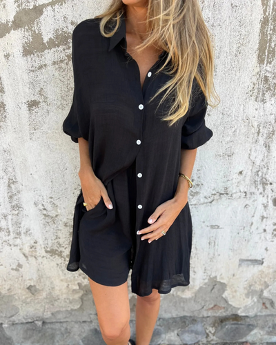 Mayfair™️ | IZELA - CASUAL SHIRT & SHORTS SET