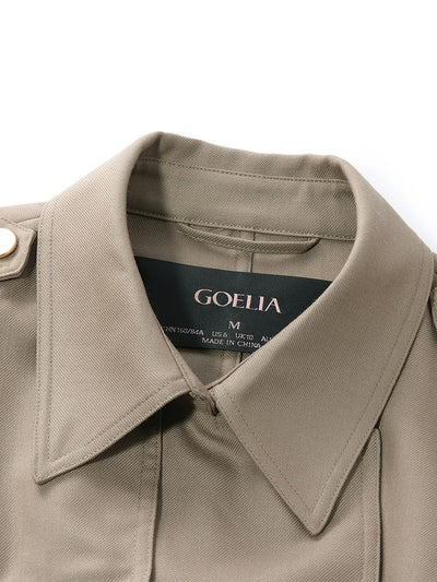 Mayfair™️| Woolen Trench Coat With Belt