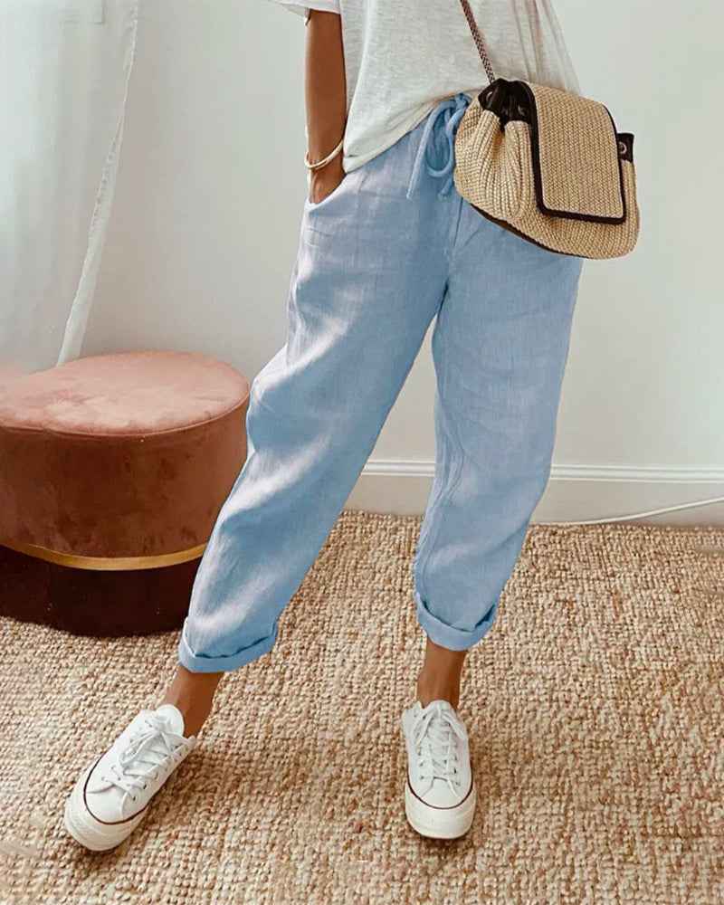 Mayfair™️ | Carla Elegant Cotton Pants