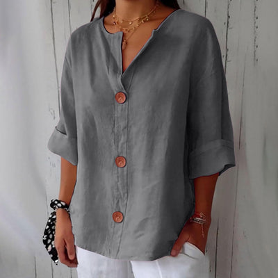 Mayfair™️| Casual Linen Blouse
