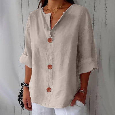 Mayfair™️| Casual Linen Blouse