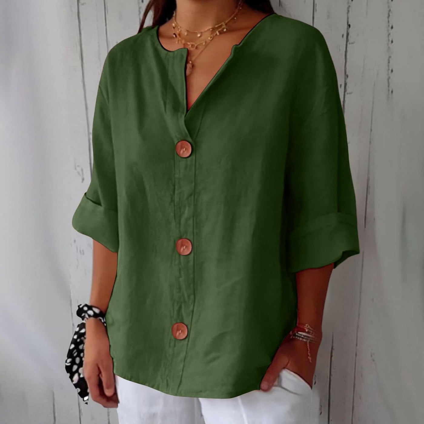 Mayfair™️| Casual Linen Blouse