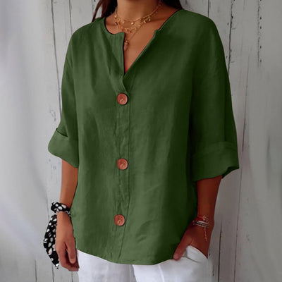 Mayfair™️| Casual Linen Blouse