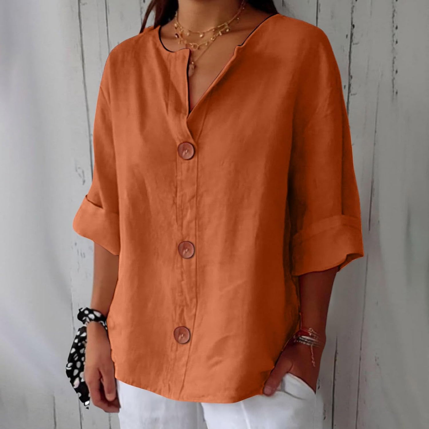 Mayfair™️| Casual Linen Blouse