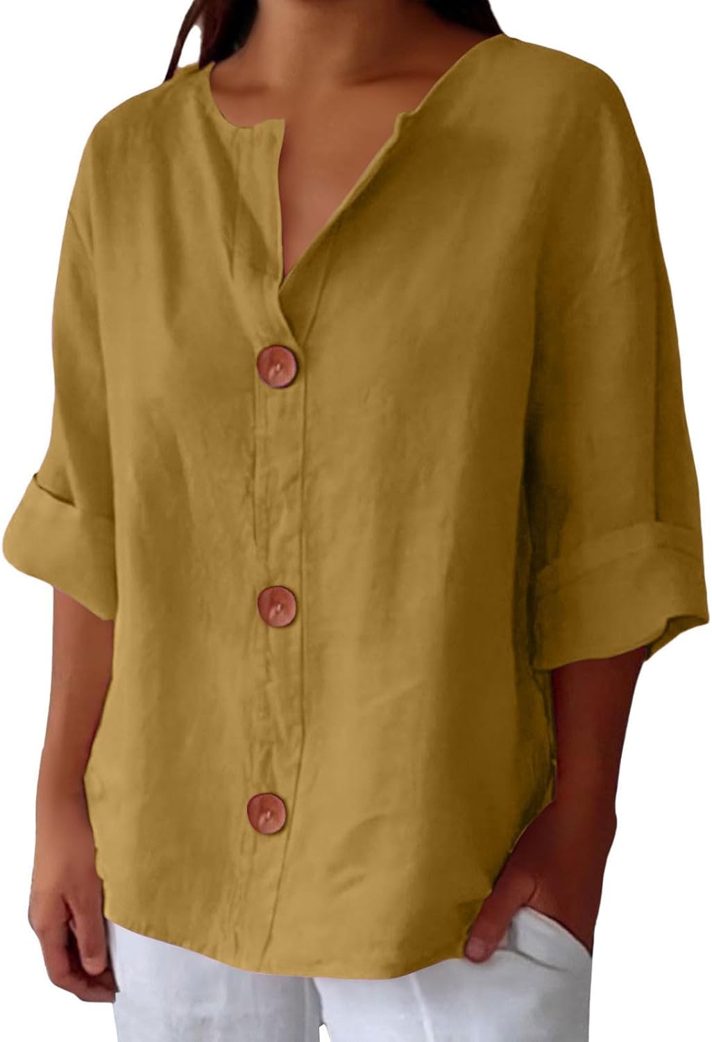 Mayfair™️| Casual Linen Blouse