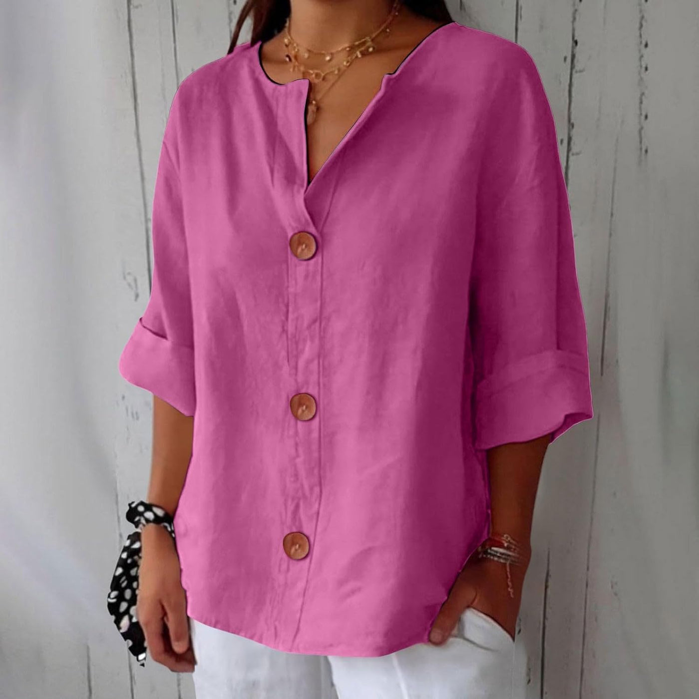 Mayfair™️| Casual Linen Blouse
