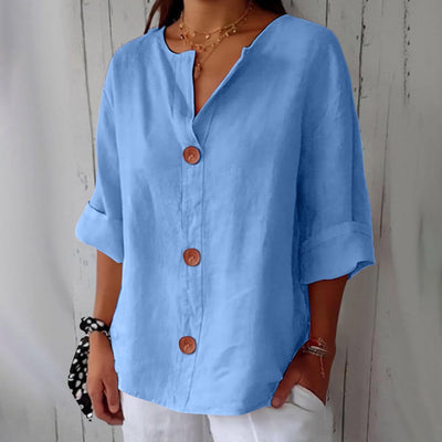 Mayfair™️| Casual Linen Blouse