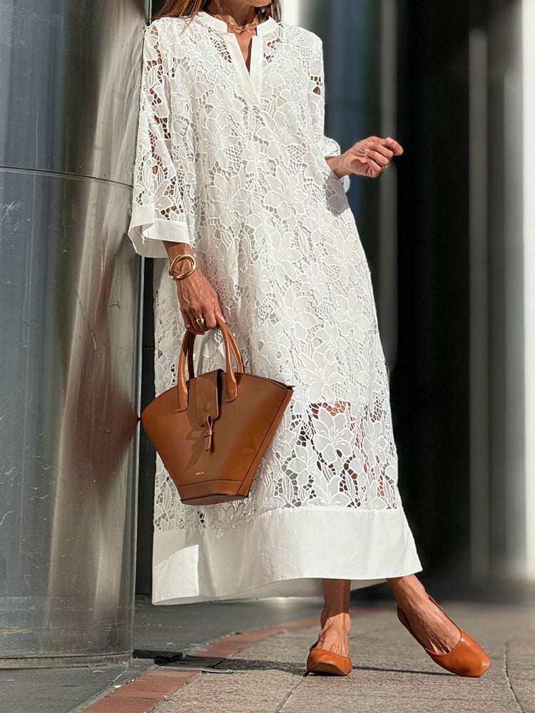 Mayfair™️| Dahlia Embroidered Dress