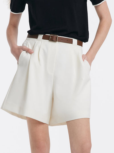 Mayfair™️ | White Loose Shorts