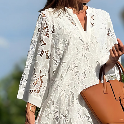 Mayfair™️| Dahlia Embroidered Dress