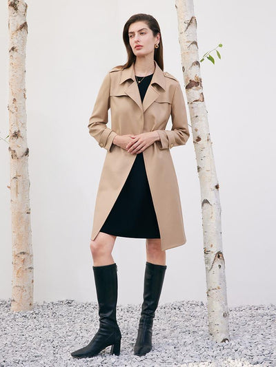 Mayfair™️| Woolen Trench Coat With Belt
