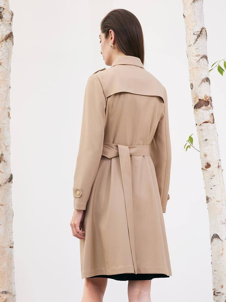 Mayfair™️| Woolen Trench Coat With Belt