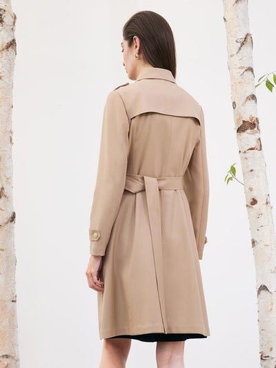 Mayfair™️| Woolen Trench Coat With Belt