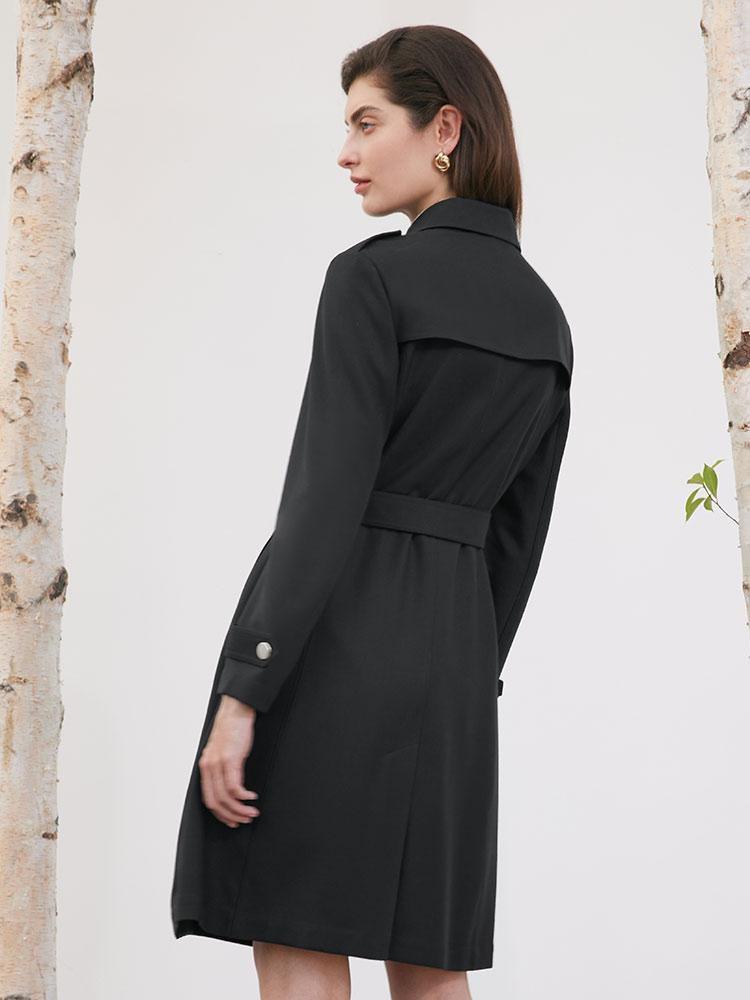 Mayfair™️| Woolen Trench Coat With Belt