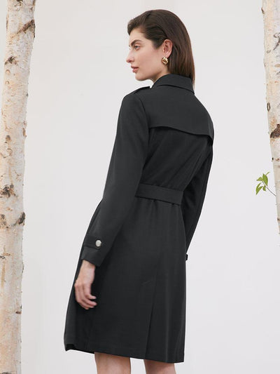 Mayfair™️| Woolen Trench Coat With Belt