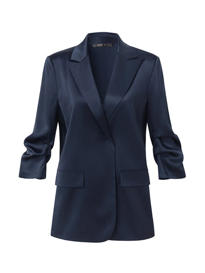 Mayfair™️ | 3/4 Ruched Sleeves Blazer
