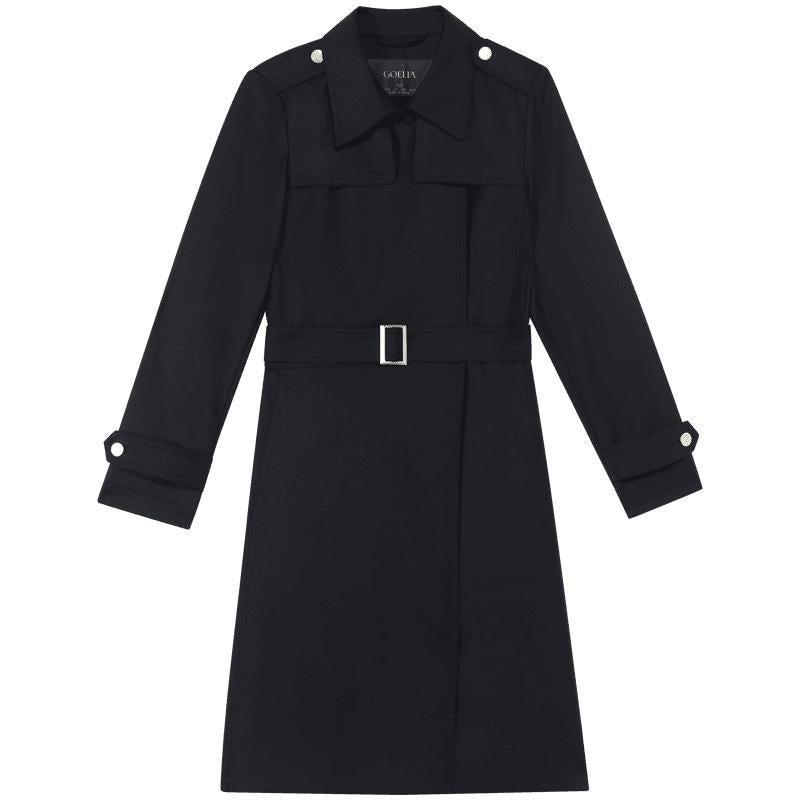 Mayfair™️| Woolen Trench Coat With Belt