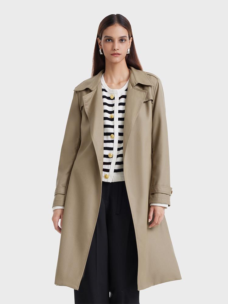 Mayfair™️| Woolen Trench Coat With Belt