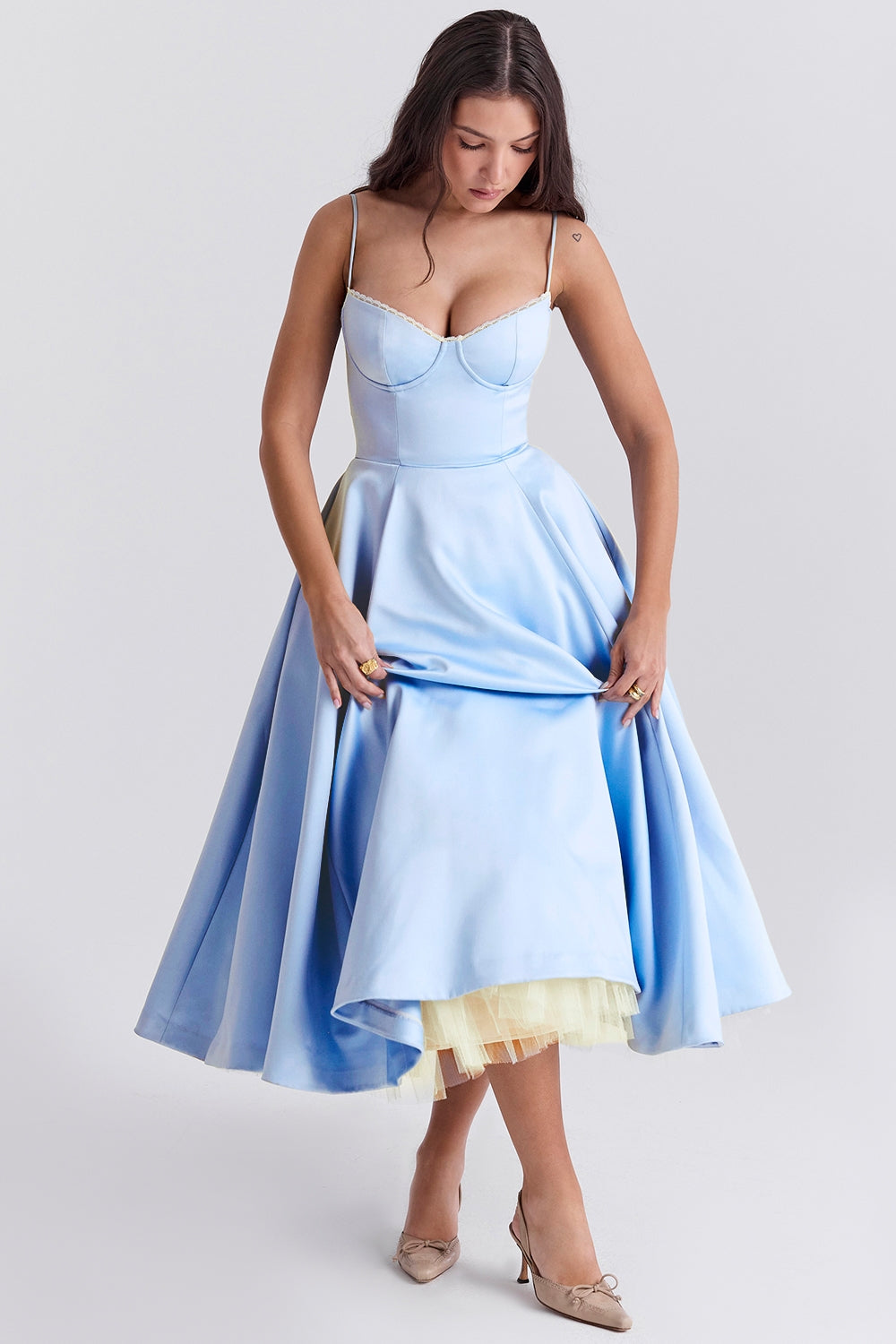 Mayfair™️| Tulle Midi Dress