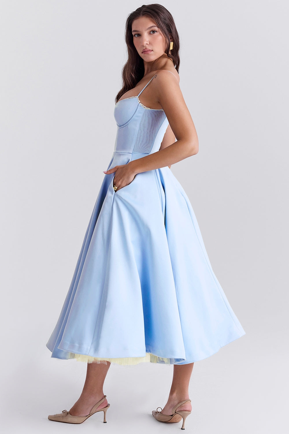 Mayfair™️| Tulle Midi Dress